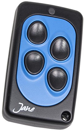 ATTAS Handsender 40 MHz kompatibel mit DICKERT 40,685 MHz Toröffner, Tordrücker (Blau, 4 Kanäle, Reichweite bis zu 30 m, Anti-Rutsch-Beschichtung, Öse für den Schlüsselbund)