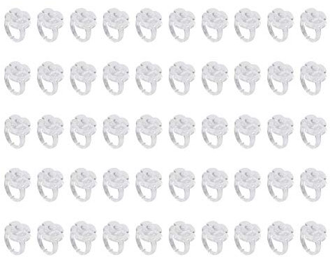 Gel Nagel Diagramm Ring, 50 Stücke Nagellack Display blume Schmetterling Maniküre Tipp für Nail art Farbdisplay Werkzeug (# 2)