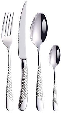 Ensemble Couverts Ménagères Acier Inoxydable élégant Exquis Durable, Steak Couteau Fourchette Cuillere Pour La Maison, L'hôtel, Le Restaurant, Nouveau Cadeau Maison (8 pcs) ﻿