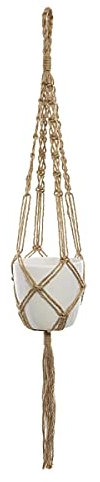 Atmosphera - Maceta Colgante - Yute - Blanco - D11-5 cm