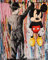 PPTRTYQ DIY Ölgemälde Malen nach Zahlen Erwachsene Kinder, Kunstfarbe Graffiti-Maus 40x50cm Handgemalte Geschenke Zahlenmalerei ab 5 Öl Wandkunst Haus Dekoration Spielzeug malen