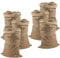 Meister Jutesäcke 105 x 60 cm - 6er Set - 50 kg Traglast - Ökologische Säcke aus Naturfaser - 100 % Jute - Strapazierfähig / Kartoffelsack / Frostschutz / Nikolaussack / Sackhüpfen / 9960020