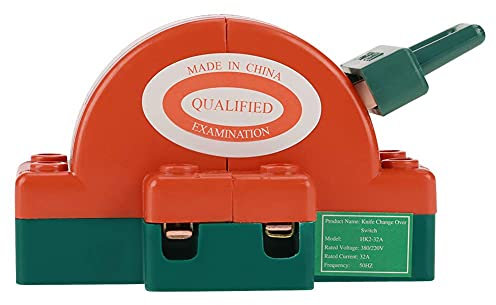 2 pièces 32A AC 220 V 2 pôles Double jet couteau interrupteur de déconnexion de sécurité cuivre DPDT couteau interrupteur de sécurité pour appareils ménagers