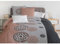 Home Linge Passion | Parure de Couette - 3 Pièces | 100% Coton - 57 Fils | 2 Personnes - 240x260 cm |Yucatan - Gris ET Vieux Rose