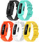TopPerfekt Bracelet Compatible avec Fitbit Ace 3 Enfants, Silicone Souple, Band Montre Imperméable, Sport Accessoires Garçon et Fille (5-Paquet 2)