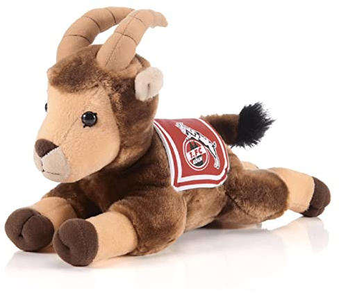 1. FC Köln Maskottchen Hennes liegend 30 cm - Plus Lesezeichen I Love Köln