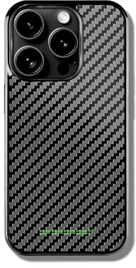 CRBNCNCPT® Carbon Fiber iPhone 13 14 15 Schutzhülle - Case | Hülle Magnettisch | Hardcover - Cover - Schwarz - Herren | Mini - Pro - Pro Max (iPhone 12 Pro Max)