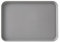 Molinka - Vassoio rettangolare in plastica, per ristorante, pub bar, 35 x 25 cm, colore: grigio