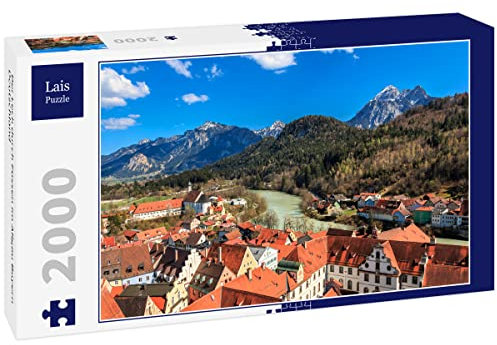 Lais Puzzle Der Lech durch Füssen im Allgäu Bayern Deutschland 2000 Teile