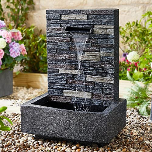 Contemporary Trough Garden Water Feature H70cm