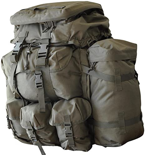 Kitpimp 150 liter banfinnare Bergen MTP Bergen ryggsäck väska – olivgrön – brittisk armé PLCE-stil, gRÖN, L