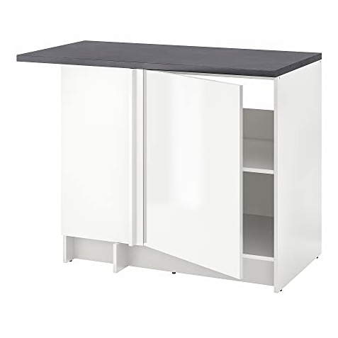 IKEA KNOXHULT Eckunterschrank 100x91 cm weiß Hochglanz