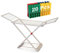 ForenTex Tendederos Plegables con alas, Hecho de Resina, Superficie de tendido 20 m, con Bloqueo de Seguridad, Resistente al Sol, Incluye 20 Pinzas (Beige)