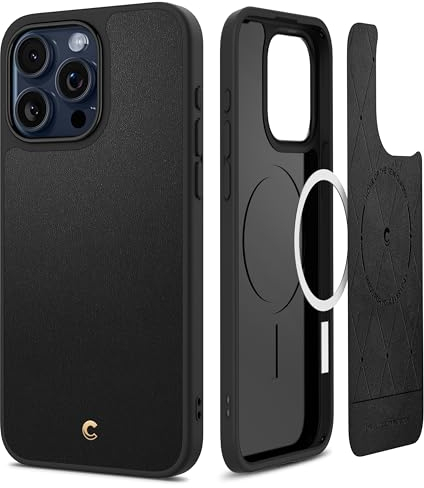 CYRILL von Spigen Kajuk Mag Hülle Kompatibel mit iPhone 15 Pro Max (2023) - Schwarz