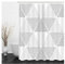 Duschvorhang Badewanne Grau, Shower Curtain Waterproof Weiss Geometrisches Sechseck 180x200 Polyester Bad Vorhang Badezimmer Deko