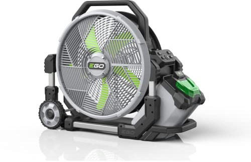 EGO FN1800E 45 cm-Outdoor-Lüfter mit Sprühnebelkühlung, bis 8.000 m3/h, 2 Kühlungs- und 5 Lüfterstufen + Turbo ohne Akku
