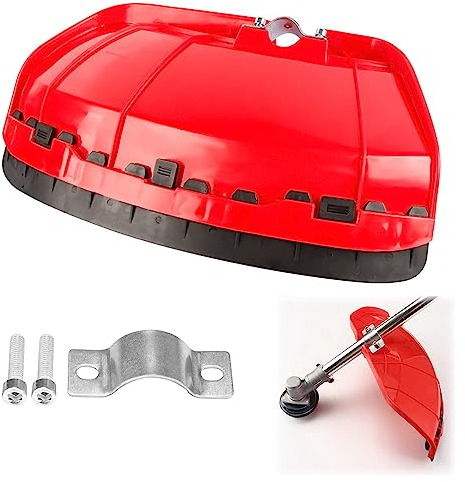 LONGHAO Desbrozadora De Protección,Protector para Desbrozadora,Protector de Desbrozadora de Plástico,Accesorios de Protección de Corte,para Cortadora de Césped,para Desbrozadoras de 26 mm