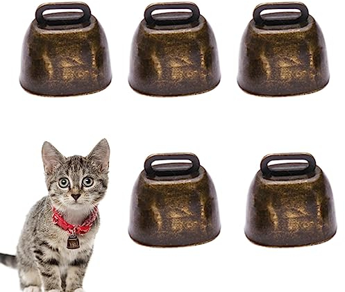 Kuhglocken - Kleine Kuhglocke Ziegenglocken Weihnachtsklingel aus Metall | Viehglocken Antike Glocken für Glocken, Diebstahlschutz für Tiere