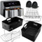 moleath Air Fryer Accessories Compatible for Lakeland 5L/3L, Tower T17099 5.2L/3.3L, Salter 5.5L/3.5L, Tefal 5.2L/3.1L Different Two Size Dual Airfryer, with Silicone Air Fryer Liners, Air Fryer Racks