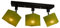alfalux Deckenlampe Mit 3 Lampenschirmen LED Deckenleuchte Leuchte Lampe Wohnzimmerlampe Schlafzimmerlampe Holz Wohnzimmer Schlafzimmer Deckenleuchten Drehbar Schwenkbar LLS317DPR
