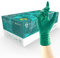 UNIGLOVES PRO.TECT - Guantes desechables de nitrilo HD+ verde con puño extendido, ultra resistentes, de un solo uso, multiusos, sin polvo, caja de 100 guantes, tamaño extragrande (GA0095)
