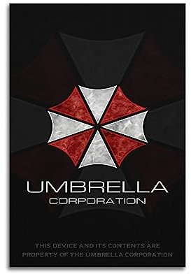 VZRSQZK Filmposter Resident Evil Umbrella Legion, dekoratives Gemälde, Leinwand, Wandposter und Kunstdruck, modernes Familienschlafzimmer-Dekor-Poster, 20 x 30 cm