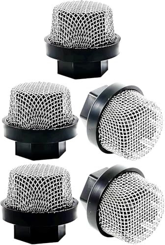 246385 7/8 Zoll UNF Schlauch-Einlasssieb für 390 Ultra 395 495 Airless Farbspritzpistolen und für Wagner Spraytech Titan Lackpumpen, 5 Stück
