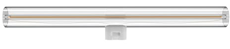 BeBulbs Bombilla LED lineal S14d clara (300 mm, 6 W, 520 lm, 2700 K, regulable) - CRI 90 para colores naturales - Larga vida útil de más de 15.000 horas