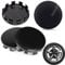 Nabendeckel Radnabenkappen Außendurchmesser 56mm Schwarz Nabenkappen Universal Radnabenabdeckung ABS Felgendeckel Für Radnaben Auto Zubehör Radnaben 4Stk