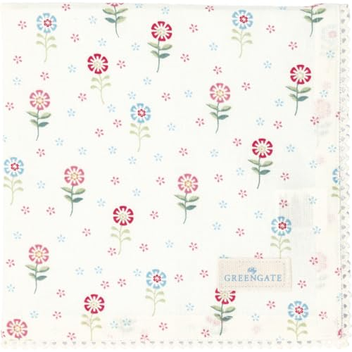 GreenGate Noella Stoffserviette mit Spitze White 40x40cm