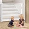 Kidsbuddy Treppenschutzgitter Ausziehbar,0-150cm,Einhändig Bedienbar,Türschutzgitter Absperrgitter für Babys und Hunde,Haustiere Kinder schutzgitter für Treppen/Türen/Innen& Außen,Weiß