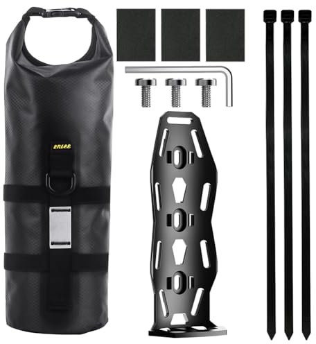 KOBONA 5L Bike Fork Bag Lightweight Fork Bag Waterproof Cycling Pack Reflective Strap Large Capacity for Mountain Bikes Road Bikes