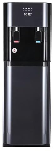 Water Dispenser Floor Standing Teal Gray - Freestanding Bottle Water Boiler - Ideal for Families - Warm or Hot Water - Silent Operation