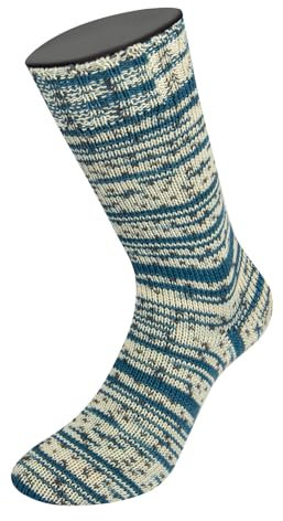 LANA GROSSA Meilenweit Seta | Sockengarn mit Seidenanteil, waschmaschinenfest | Handstrickgarn 55% Schurwolle (Merino), Polyamid, & Seide | 100g Wolle zum Stricken & Häkeln | 400m Garn FB3601
