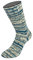 LANA GROSSA Meilenweit Seta | Sockengarn mit Seidenanteil, waschmaschinenfest | Handstrickgarn 55% Schurwolle (Merino), Polyamid, & Seide | 100g Wolle zum Stricken & Häkeln | 400m Garn FB3601