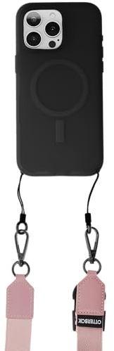 OtterBox 2-in-1 Crossbody Strap für Telefone, Rosa | Verstellbares Band, Schlaufe zum Aufhängen von Schlüsseln und Kopfhörern, kompatibel mit den meisten OtterBox Telefonhüllen