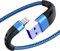 3Pack iPhone Charger Cable 2m, USB to Lightning Cable Braided Lead 2 Meters Fast Charging for iPhone 14/13/12/11/11Pro/Max/X/XS/XR/XS Max/8/7/6/iPad-Blue