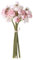 Künstliche Ranunkeln, künstliche rosa Ranunkel, künstliche Hochzeitsblumen, Seide, Braut, Brautparty, Blumenstrauß mit Stielen für Party-Dekoration, 9 Stück