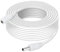 MaxSell 3M/5M/10M CCTV 2.1 x 5.5mm White DC 12V Power Extension Cable Male to Female, Power Supply Adapter Extender Cord for CCTV Security Cameras, DVRs, LED Strips, Routers (White, 10M)