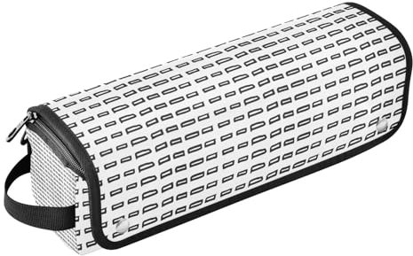 Hot Hair Tools Travel Bag and Heat Resistant Mat with Zipper Curling Iron Travel Holder Storage Bag for Flat Iron Hot Tools and Haircare Accessories, Ethnic Trave Case for Women