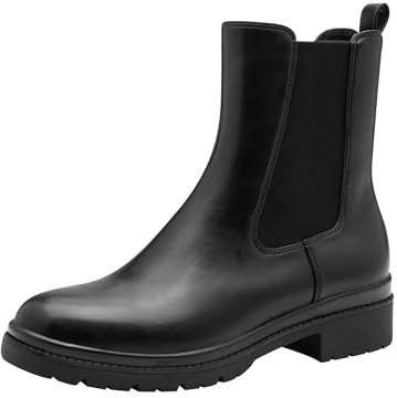 Tamaris Bottines Chelsea pour femme 1-25428-43 - Noir Glam - Taille 39 EU, Black Glam, 39 EU