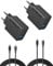 iPhone Ladegerät, Anker USB C Ladegerät (20W, 2-Port, 2er-Pack), Netzteil für iPhone 16/iPhone 16 Pro/iPhone 16 Pro Max/iPhone 16 Plus/iPhone 15 Serie/iPad und mehr (2X 1,5m USB C Kabel inkl.)