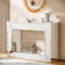 Tribesigns Konsolentisch, 120 × 30 × 85 cm, Moderner Spiegel-Flurtisch mit Stauraum, Konsolentisch Schmal, Sideboard, Sofatisch für Wohnzimmer Flur Schlafzimmer, Silber