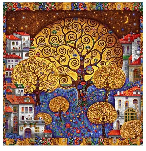 Puzzle per Adulti 500 pezzi, puzzle per adulti Intrattenimento Creativo, puzzles 500 pezzi per adulto Gioco impegnativo Puzzles per Bambini (Gustav Klimt Albero della vita)