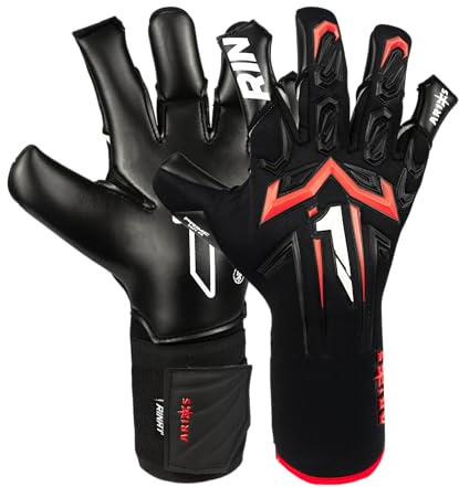 Rinat Aries X Prime Adult Goalkeeper Gloves, Black, Size 7