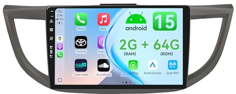 MSD 10.1 Pulgada 2G+64G Autoradio para Honda CRV (2012-2016) | Android 15 GPS Navigation Radio | CarPlay Android Auto Dab 4G Dual-Band WLAN Volante DSP | Cámara | 2 DIN IPS-2.5D Pantalla