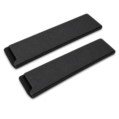 2 Pack Knife Edge Guards for 8 Inch Kitchen Knife, ABS Blade Protector Covers, Universal Knife Sheath Sleeves for Drawer Storage & Travel, Black
