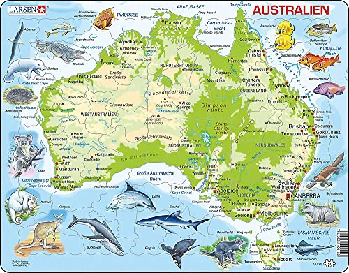 Larsen Puzzle - Australien - 65 Teile (physisch A31)