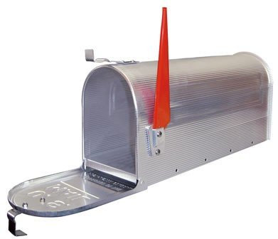 Alu American Mailbox - Briefkasten - Postkasten in Silber