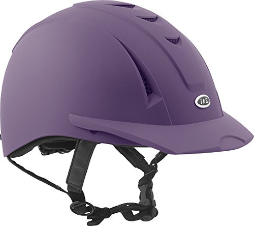 IRH Horseback Riding Safety Ergonomic Washable Rear Side Ventilation Equestrian Equi-Pro Helmet, Matte Purple, Medium/Large